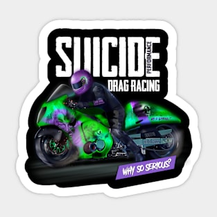 Motorcycle drag racing Sticker